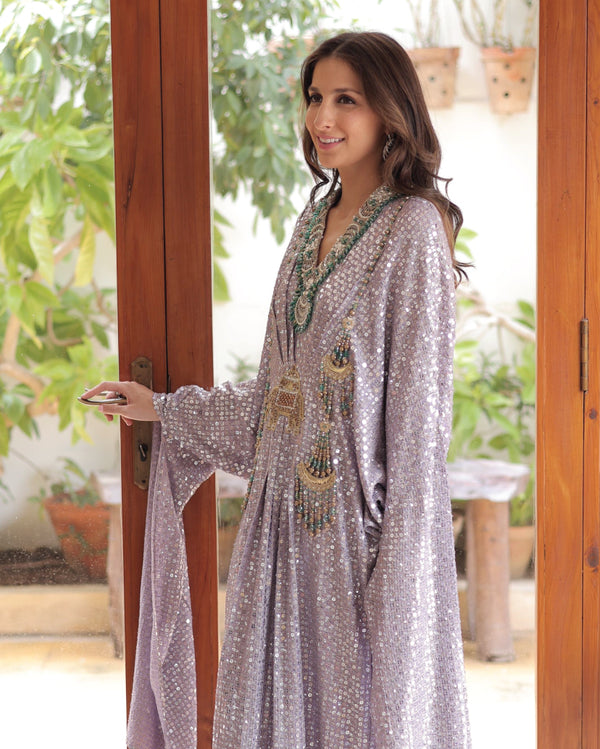 Lilac Pastel Kaftan